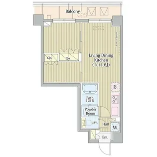 Avvolto Felice 蒲田South【2階】の間取り