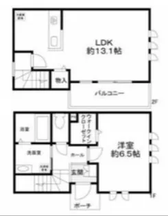 ルミエール柿の木坂【1階】の間取り