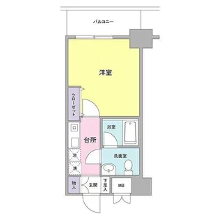 セレーノ品川【4階】の間取り