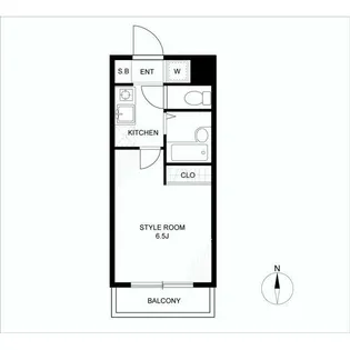 FLATS SHIROKANE【1階】の間取り