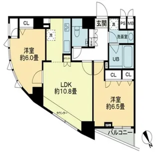 クロスレジデンス蒲田【14階】の間取り