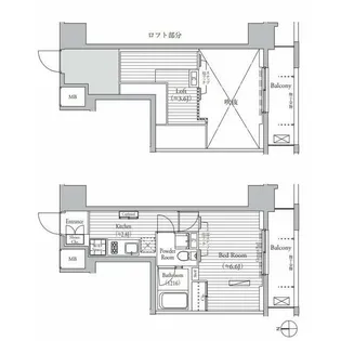 ミュゼ南麻布【8階】の間取り