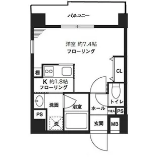 レジデンスみその【3階】の間取り