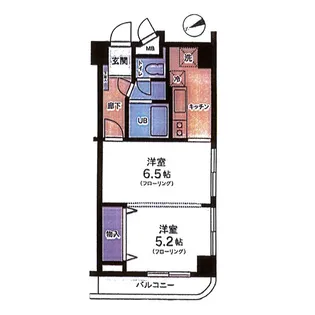 コーポ下北沢【2階】の間取り