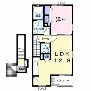 ドルフィン A【2階】の間取り