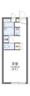 レオパレスアルカディア【2階】の間取り