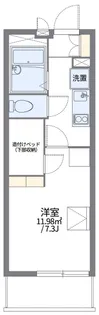 レオパレスEASTAGEI【1階】の間取り