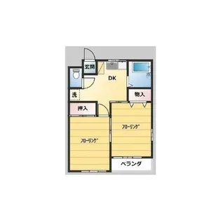 ベルミヨンアパルト【1階】の間取り