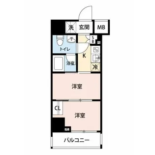 スパシエ蒲田グランドタワー【3階】の間取り