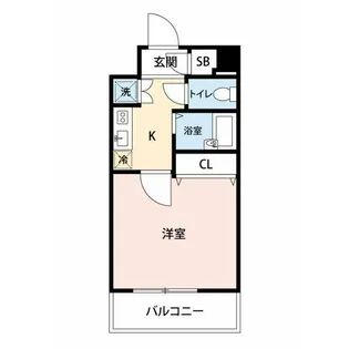 スカイコートヴィーダ五反田ウエスト【7階】の間取り