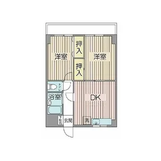 アルカディア駒沢【1階】の間取り