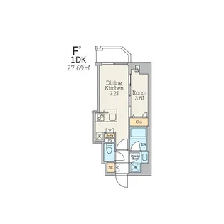 Garden Xavis不動前【3階】の間取り
