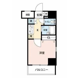 スカイコートヴィーダ五反田ウエスト【10階】の間取り