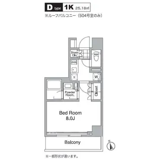 レジディア目黒IV【6階】の間取り