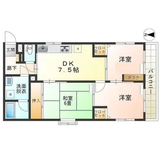 リバーサイド塩沢II【4階】の間取り