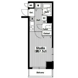 グランド・ガーラ渋谷【7階】の間取り