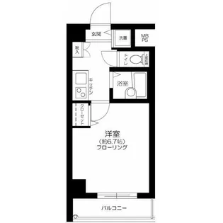 セントパレス南大井【4階】の間取り