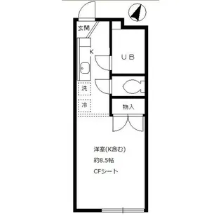 コルシード祐天寺【1階】の間取り
