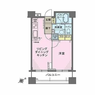 ヒルレジデンス大崎【1階】の間取り