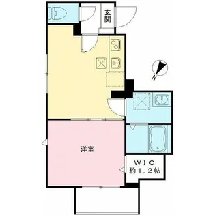 カームコートK【1階】の間取り