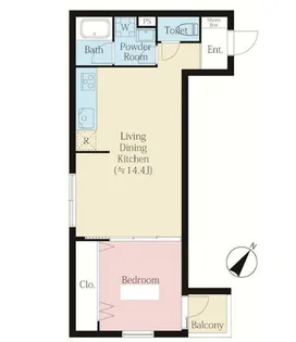 MAISON YUTENJI【2階】の間取り