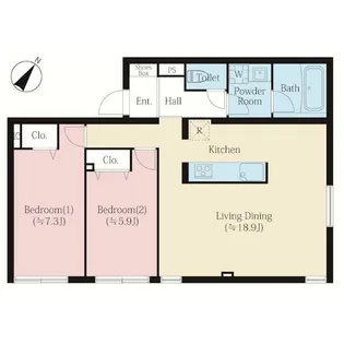 MAISON YUTENJI【1階】の間取り
