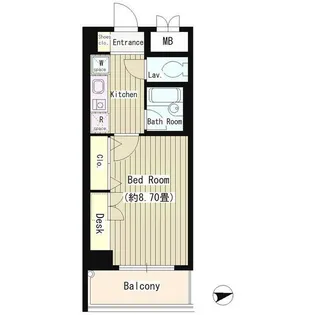 協和高輪マンション【8階】の間取り