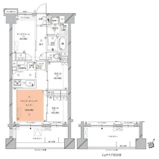 Opus residence Meguro Senzoku【1階】の間取り