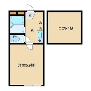 グロリア溝の口【2階】の間取り