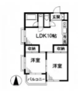 クランツ目黒【2階】の間取り