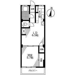 都立大マンション【5階】の間取り