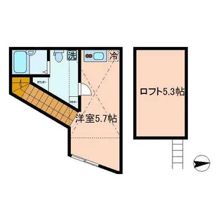 スカイスクエア西馬込【2階】の間取り