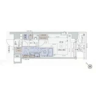 エステムプラザ品川西小山【4階】の間取り