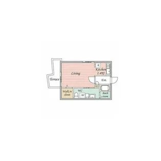 Branche三軒茶屋【1階】の間取り