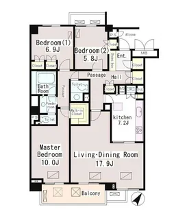 深沢パーク・マンション【2階】の間取り