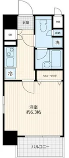 クレアール大崎【6階】の間取り