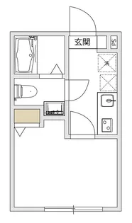 アルビオン東蒲田【1階】の間取り