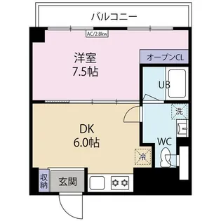 桜プレイス大岡山【2階】の間取り