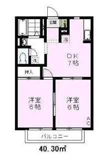 オモニア【1階】の間取り
