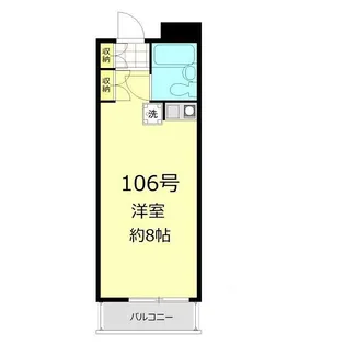パレロワイヤル弦巻【1階】の間取り