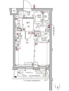 クレイシアIDZ中馬込【4階】の間取り