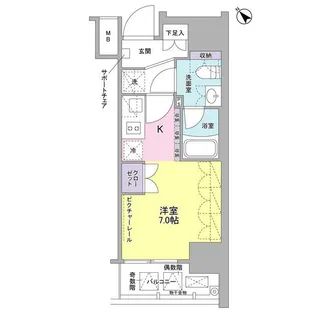 SIL西五反田【6階】の間取り