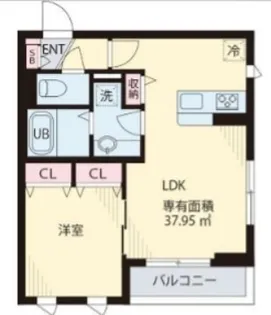 アーク大岡山【1階】の間取り