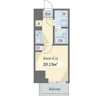 ダイヤモンドタワー西小山【4階】の間取り