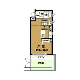 アルカンシエル駒沢【1階】の間取り