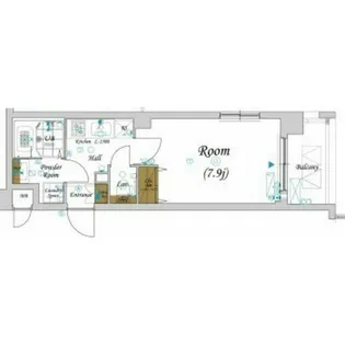 ガーラ・シティ蒲田南【4階】の間取り