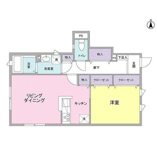 テラス アルビレオ【1階】の間取り