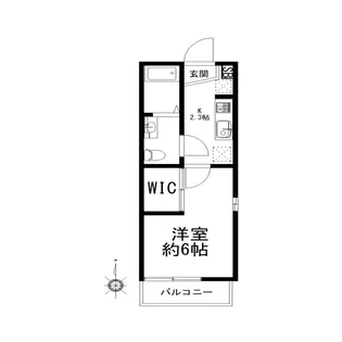 フロレゾン目黒原町【2階】の間取り