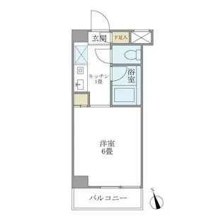 ブランシェ高輪【1階】の間取り