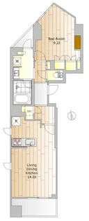 鷹番マンション【2階】の間取り